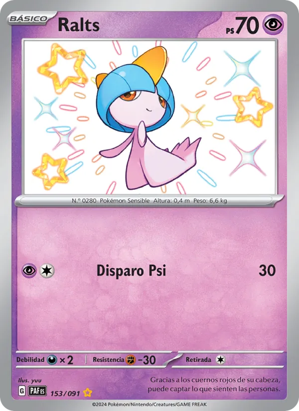 Ralts Destinos de Paldea 153/91