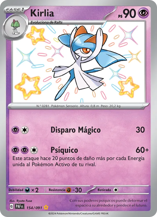Kirlia Destinos de Paldea 154/91