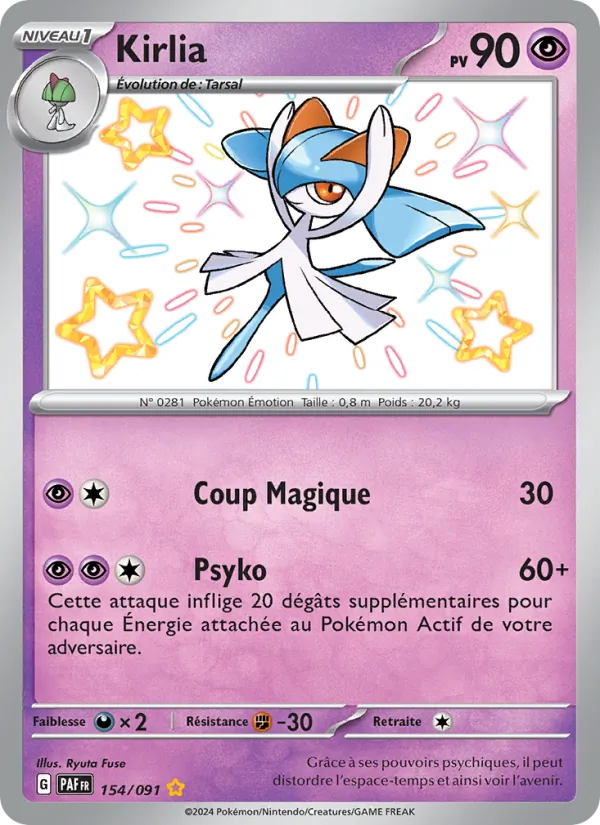 Kirlia Destinées de Paldea 154/91