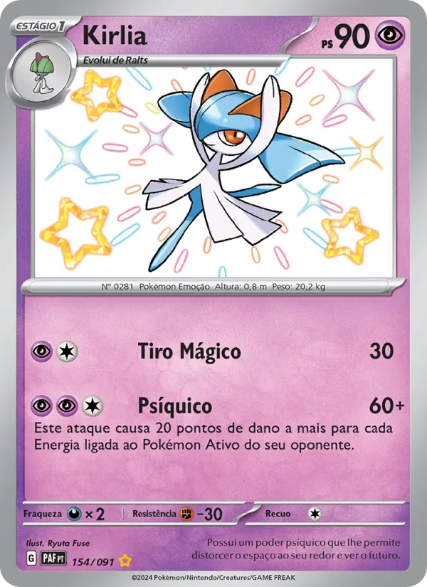 Kirlia Destinos de Paldea 154/91
