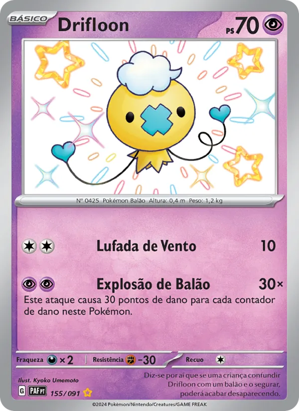 Drifloon Destinos de Paldea 155/91