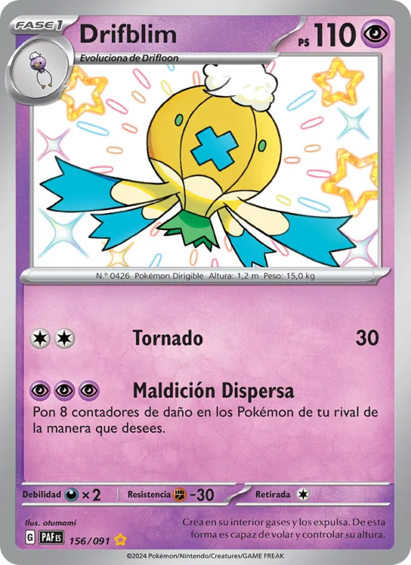 Drifblim Destinos de Paldea 156/91