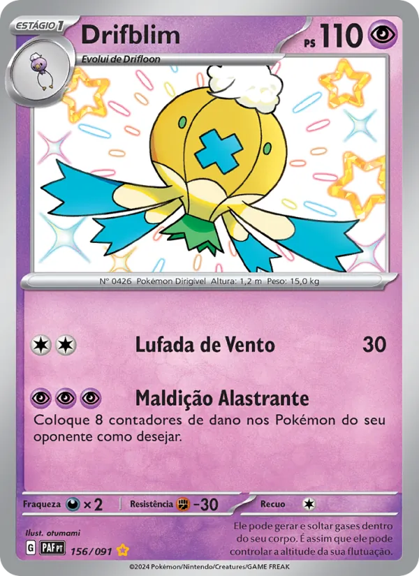 Drifblim Destinos de Paldea 156/91