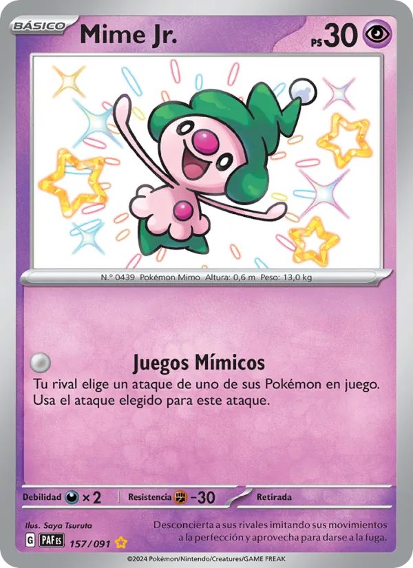 Mime Jr. Destinos de Paldea 157/91