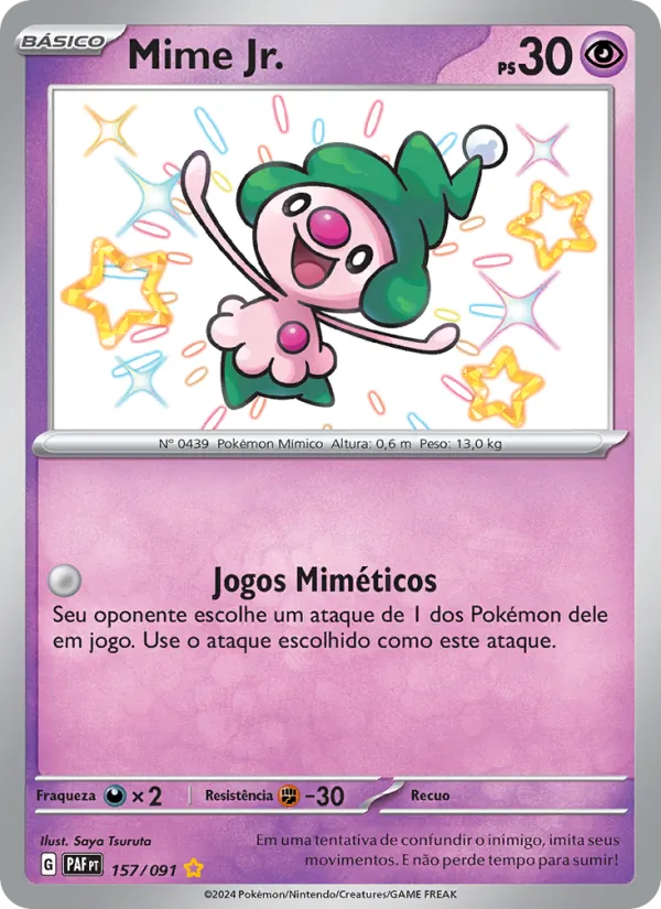 Mime Jr. Destinos de Paldea 157/91