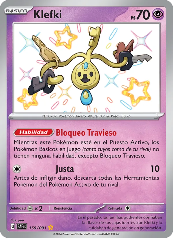 Klefki Destinos de Paldea 159/91