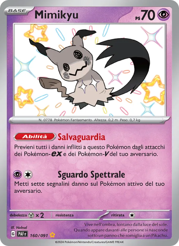 Mimikyu Destino di Paldea 160/91