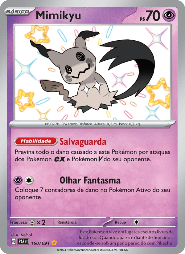 Mimikyu Destinos de Paldea 160/91