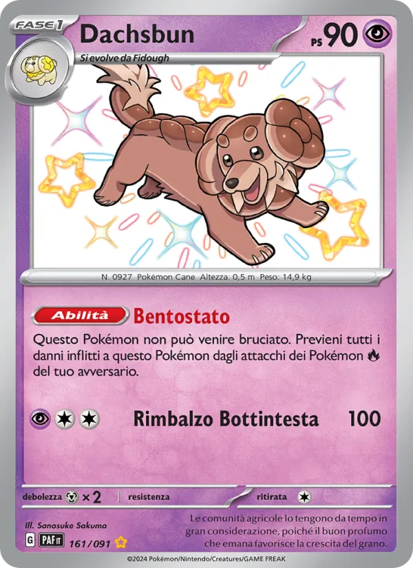 Dachsbun Destino di Paldea 161/91