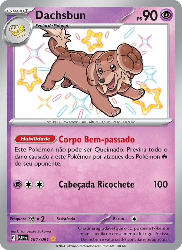 Dachsbun Destinos de Paldea 161/91