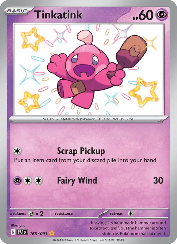Tinkatink Paldean Fates 165/91