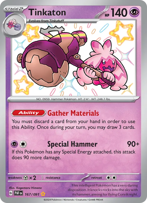 Tinkaton Paldean Fates 167/91