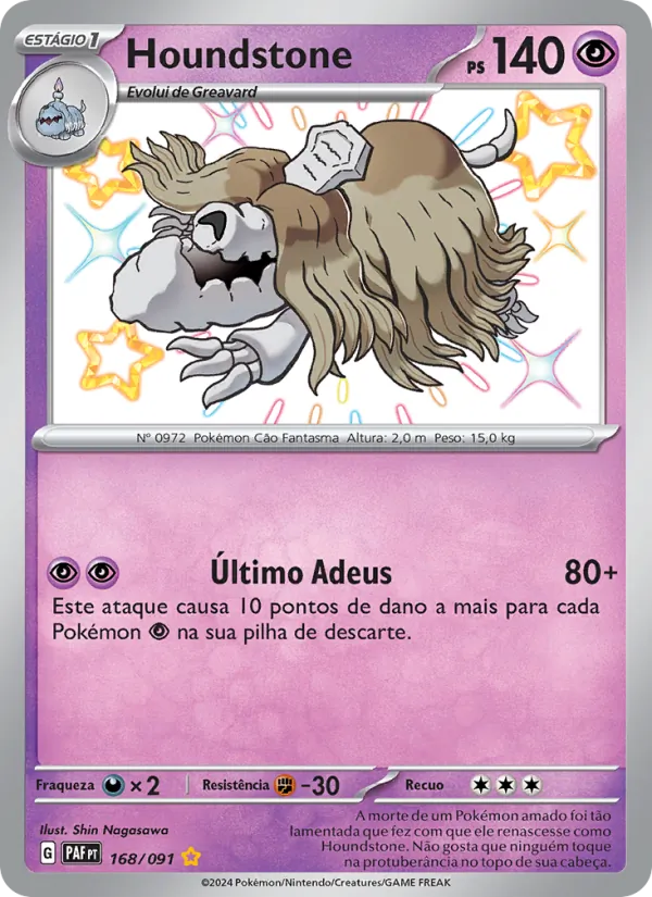 Houndstone Destinos de Paldea 168/91
