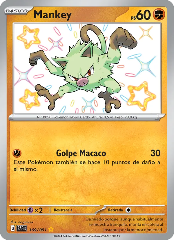 Mankey Destinos de Paldea 169/91
