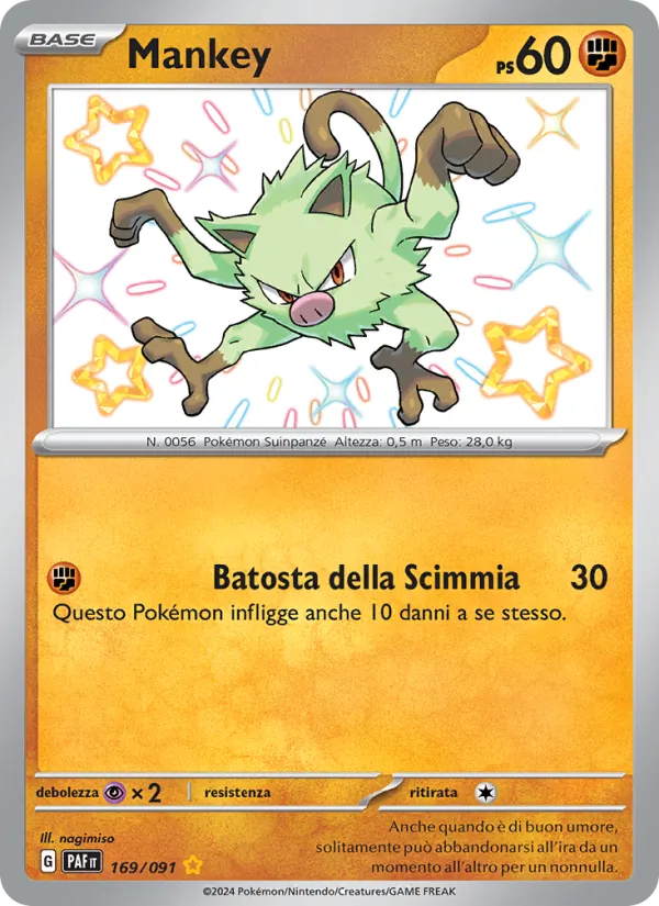 Mankey Destino di Paldea 169/91