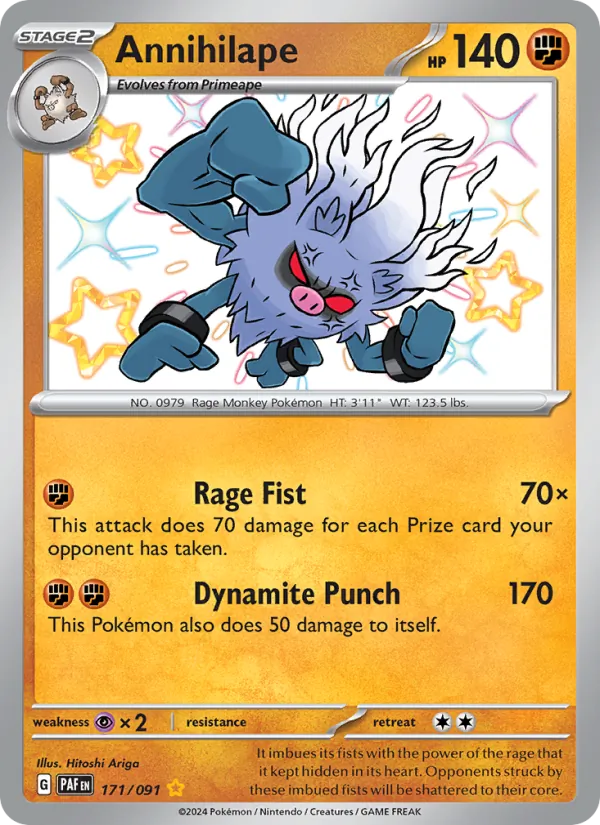 Annihilape Paldean Fates 171/91