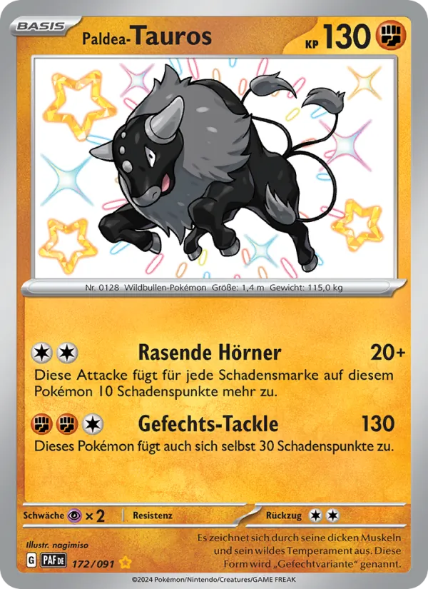 Paldea-Tauros Paldeas Schicksale 172/91