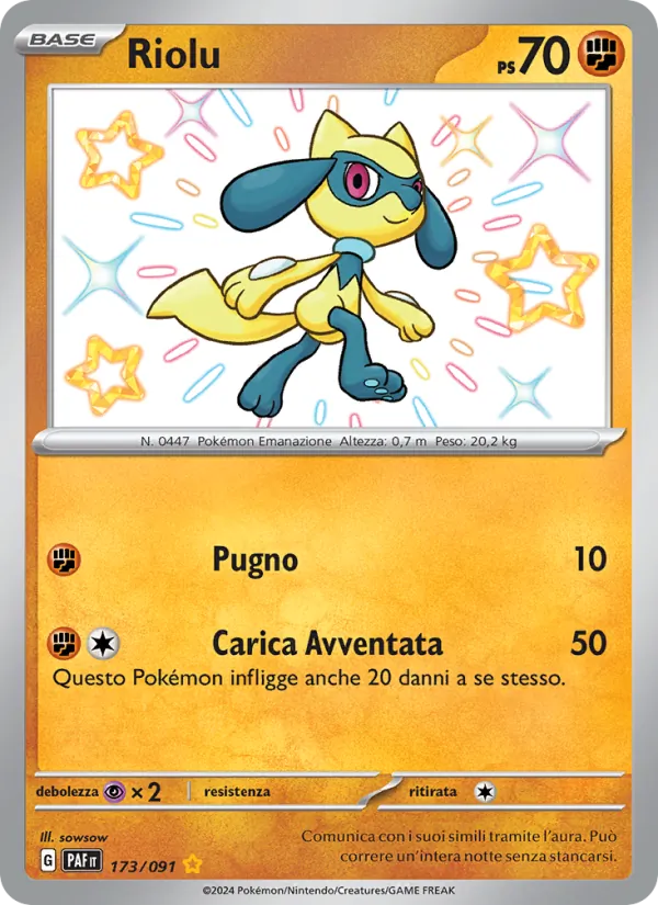 Riolu Destino di Paldea 173/91