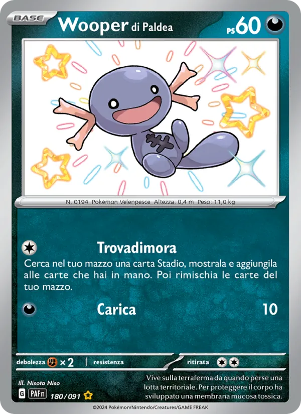 Wooper di Paldea Destino di Paldea 180/91