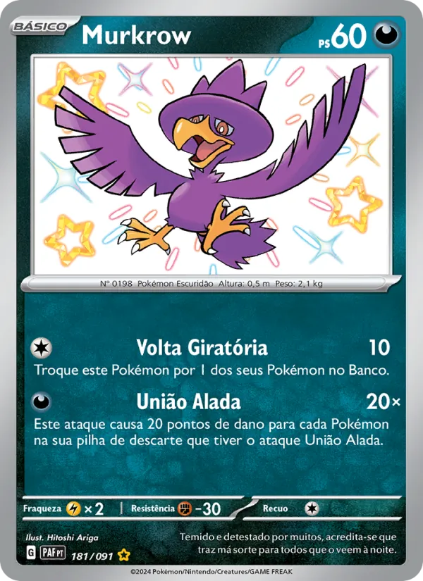 Murkrow Destinos de Paldea 181/91