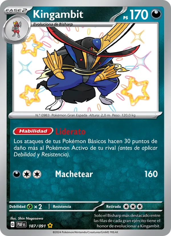 Kingambit Destinos de Paldea 187/91