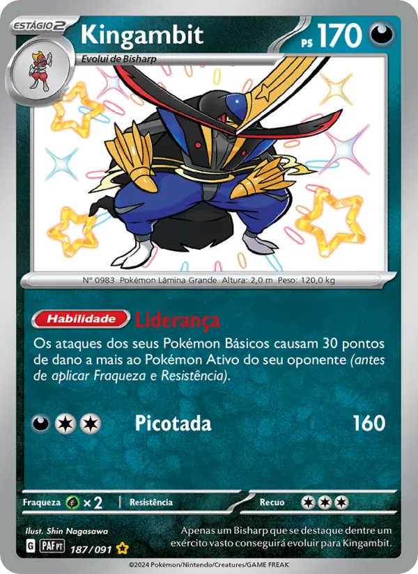 Kingambit Destinos de Paldea 187/91
