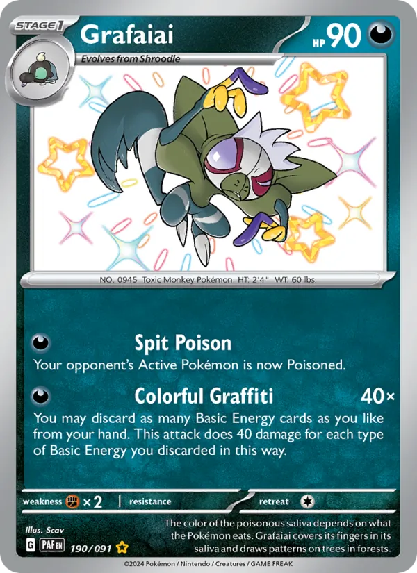 Grafaiai Paldean Fates 190/91