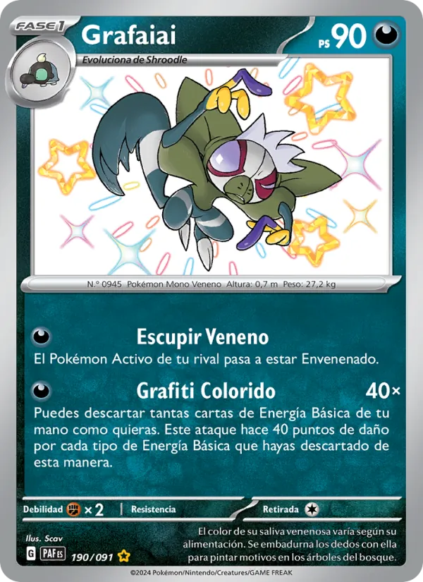 Grafaiai Destinos de Paldea 190/91