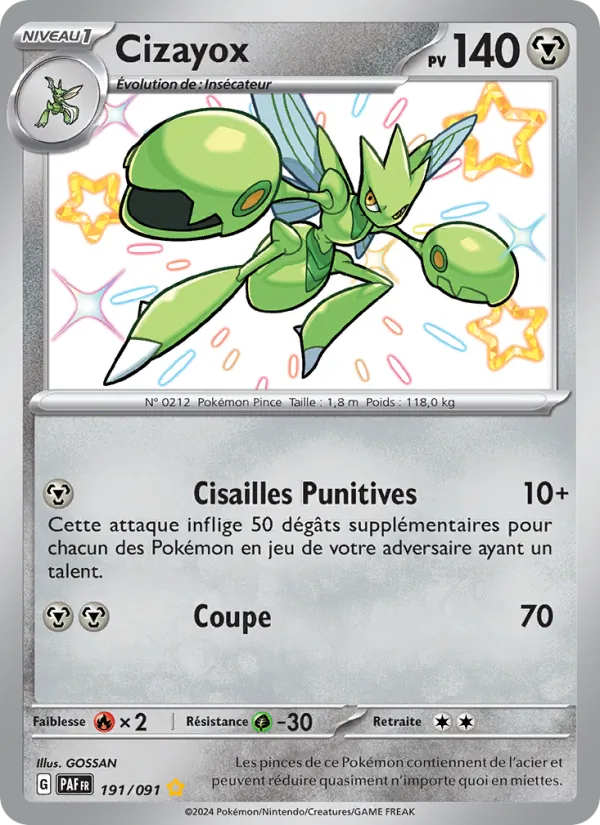 Cizayox Destinées de Paldea 191/91