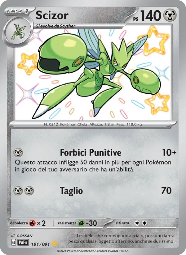 Scizor Destino di Paldea 191/91