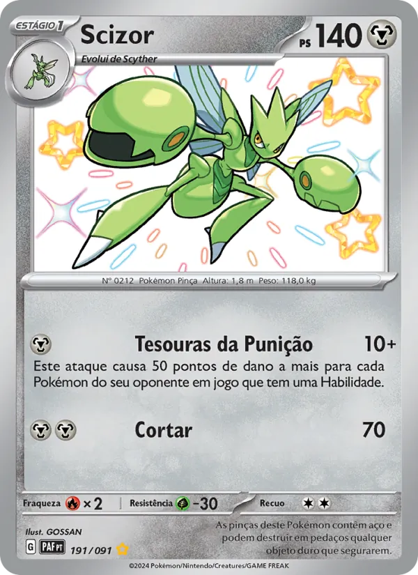Scizor Destinos de Paldea 191/91