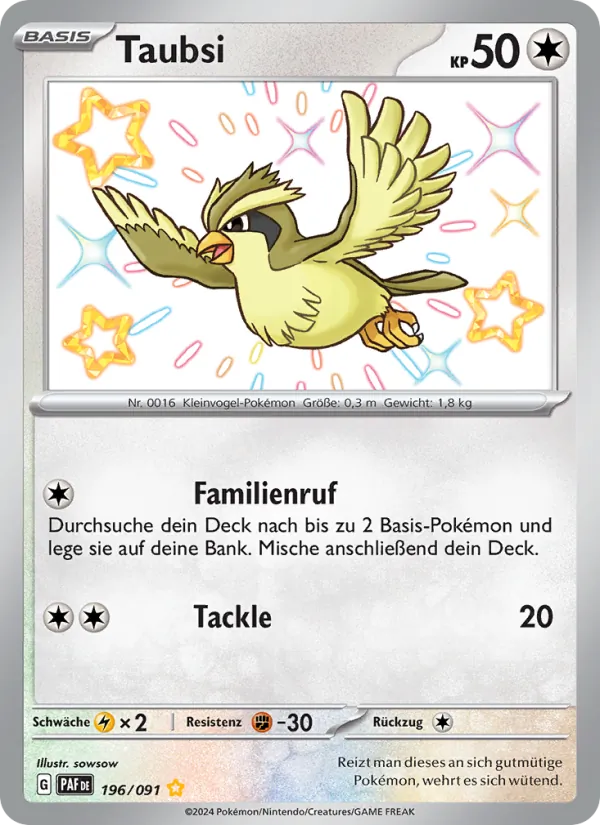 Taubsi Paldeas Schicksale 196/91