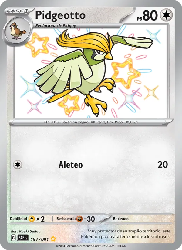 Pidgeotto Destinos de Paldea 197/91