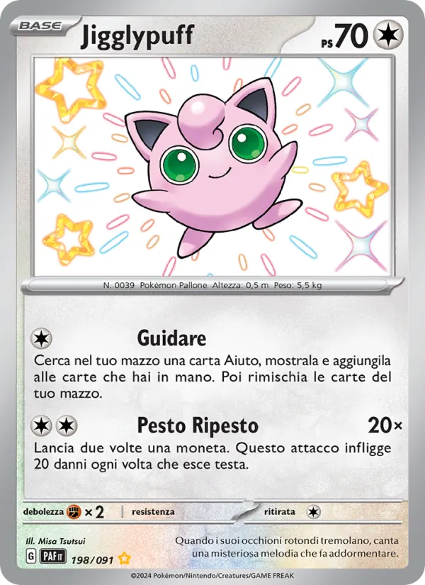 Jigglypuff Destino di Paldea 198/91
