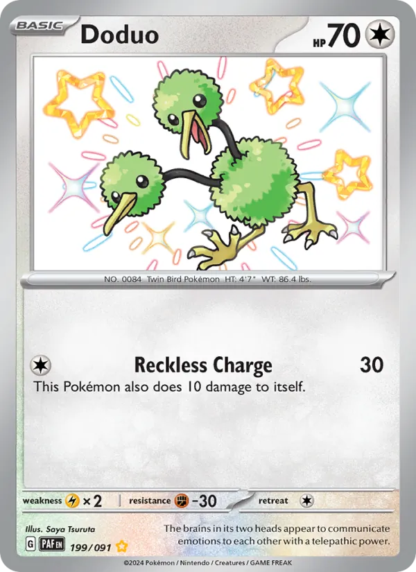 Doduo Paldean Fates 199/91