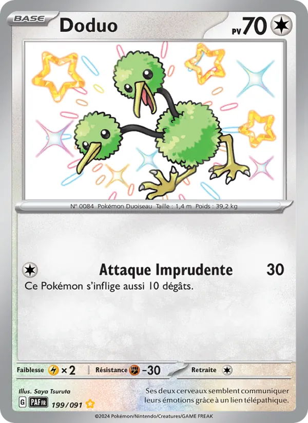 Doduo Destinées de Paldea 199/91