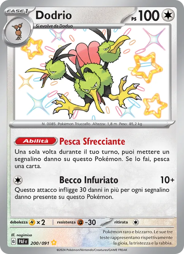 Dodrio Destino di Paldea 200/91