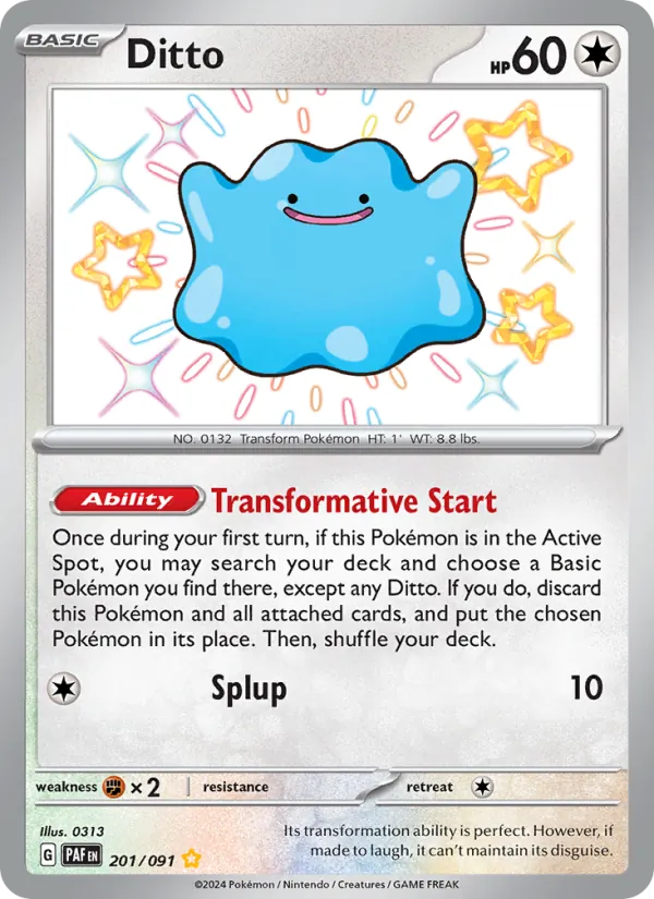 Ditto Paldean Fates 201/91