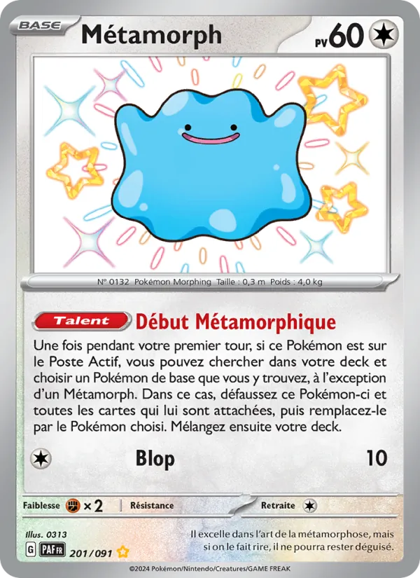 Métamorph Destinées de Paldea 201/91