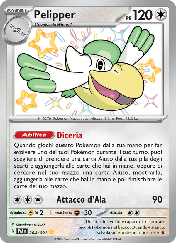 Pelipper Destino di Paldea 204/91