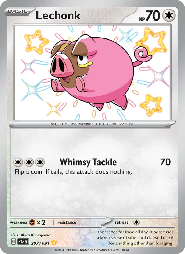 Lechonk Paldean Fates 207/91