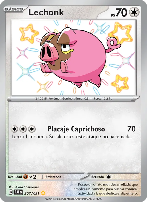 Lechonk Destinos de Paldea 207/91