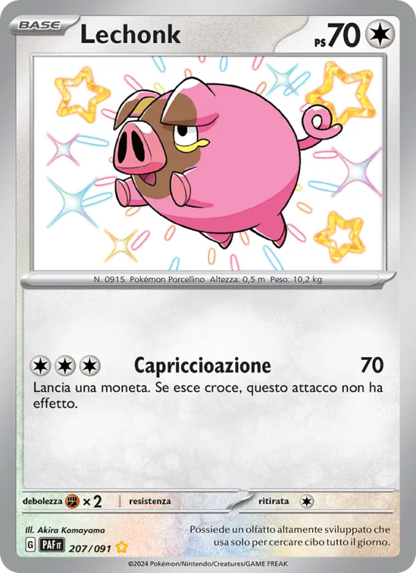 Lechonk Destino di Paldea 207/91
