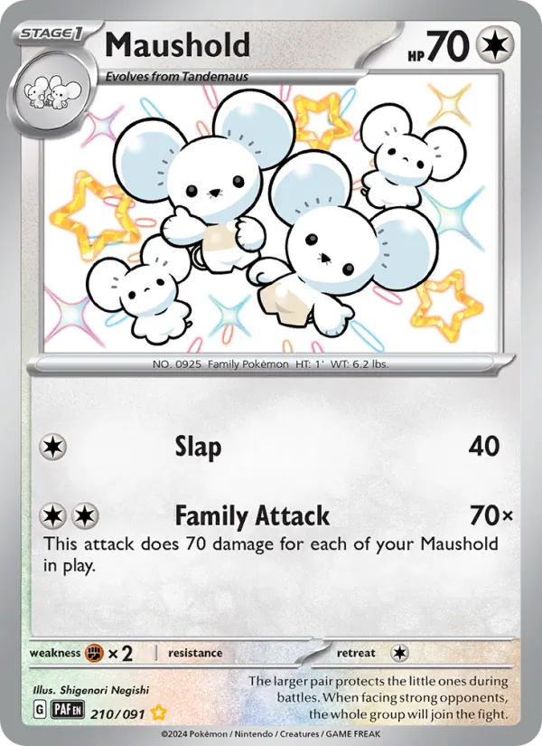 Maushold Paldean Fates 210/91