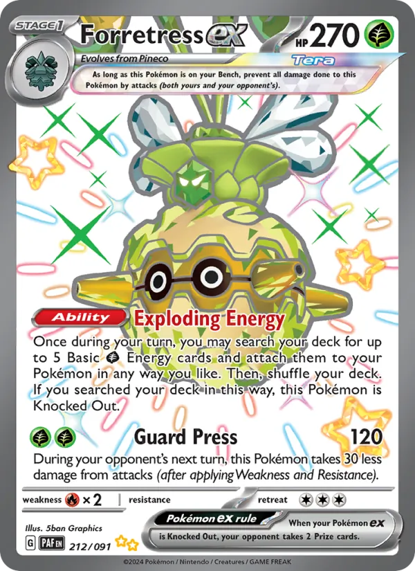 Forretress ex Paldean Fates 212/91