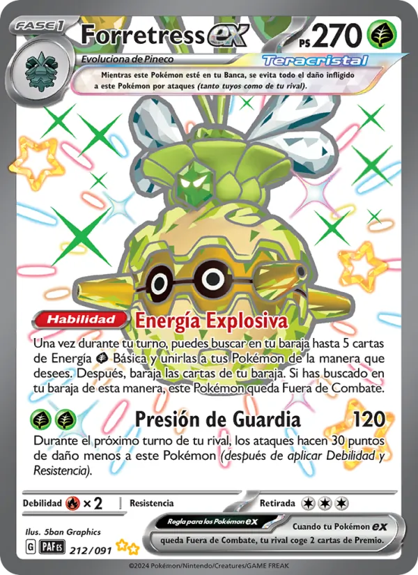 Forretress ex Destinos de Paldea 212/91