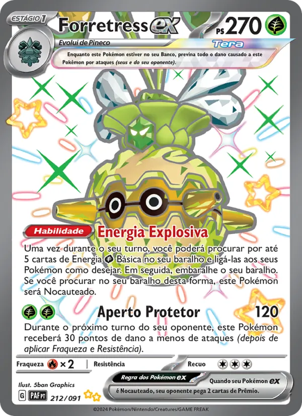 Forretress ex Destinos de Paldea 212/91