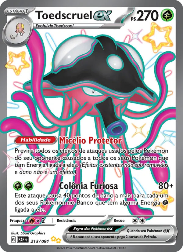 Toedscruel ex Destinos de Paldea 213/91