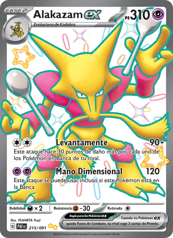Alakazam ex Destinos de Paldea 215/91
