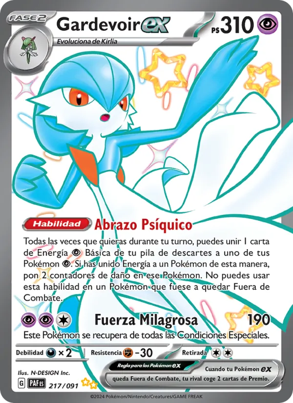 Gardevoir ex Destinos de Paldea 217/91
